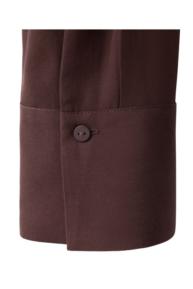 Lyocell Button-Up Shirt, Alternate, color, BROWN