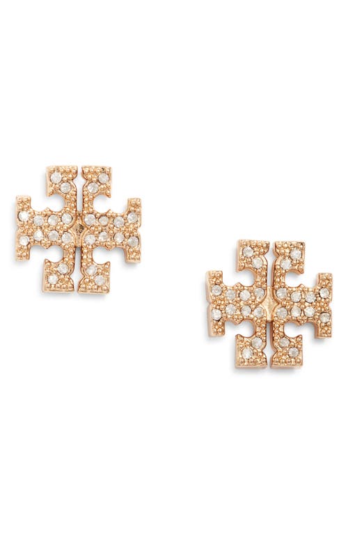 Tory Burch Kira 18ct Yellow Gold-plated Brass Stud Earrings In Gold
