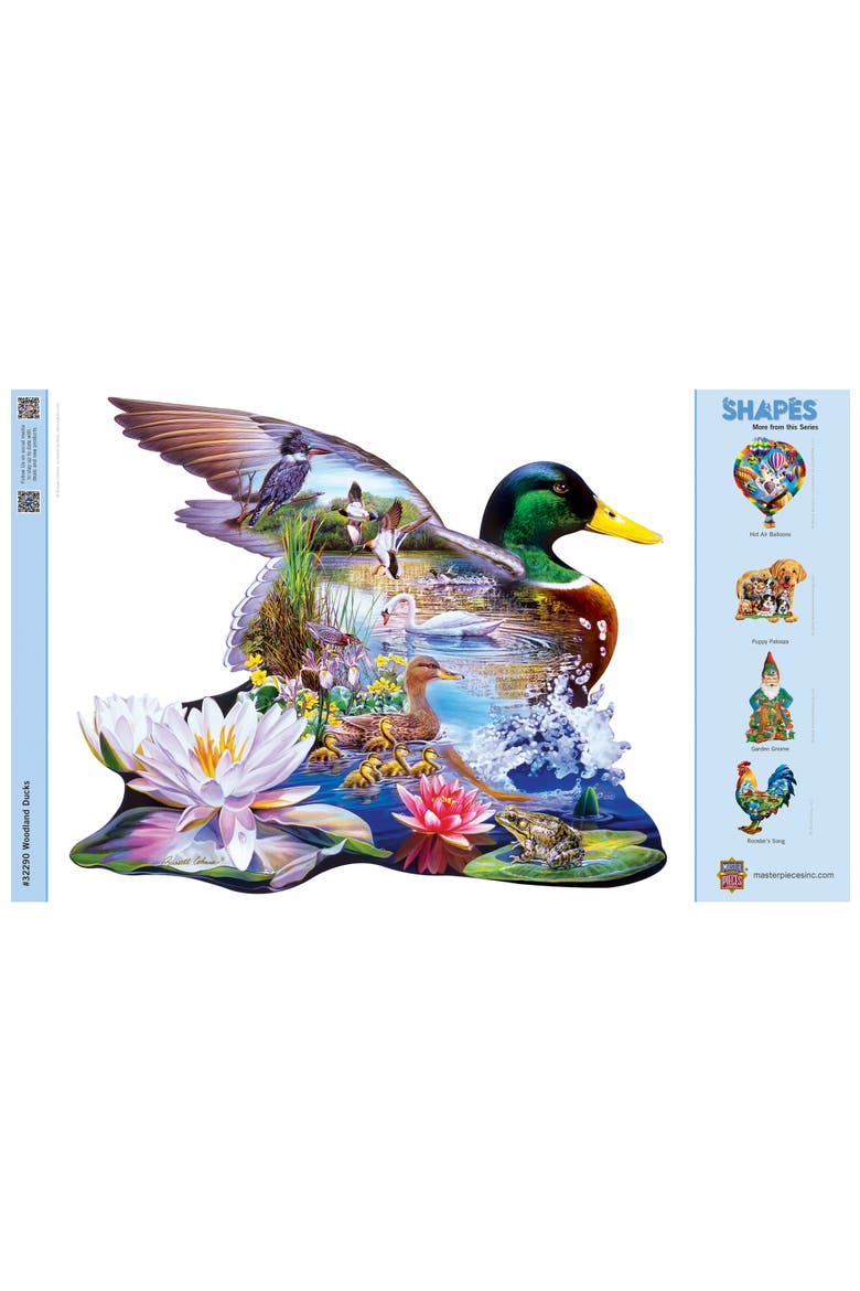 Woodland Ducks 500 Piece Shaped Puzzle, Alternate, color, Multicolor