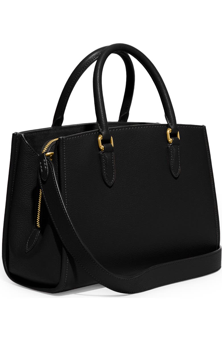 COACH Brooke Pebble Leather Satchel, Alternate, color,