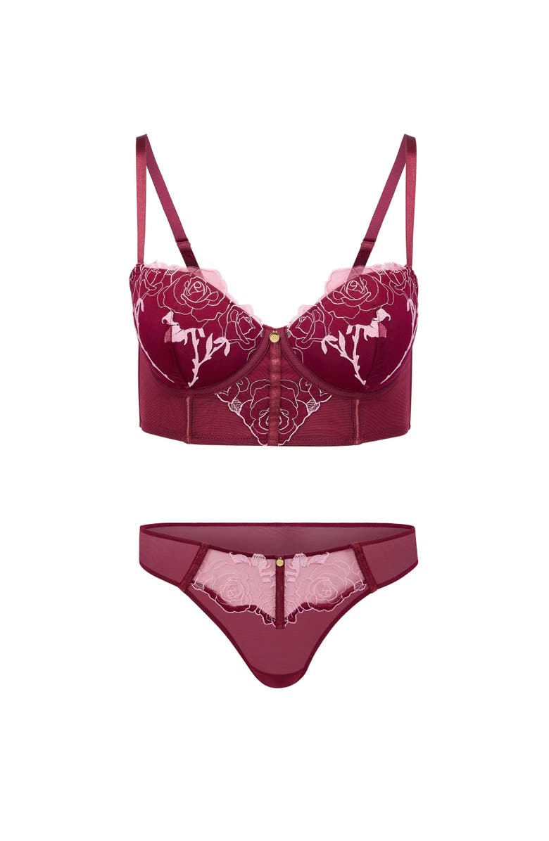 Adore Me Rosita Contour Demi Bra, Alternate, color, Dark Purple