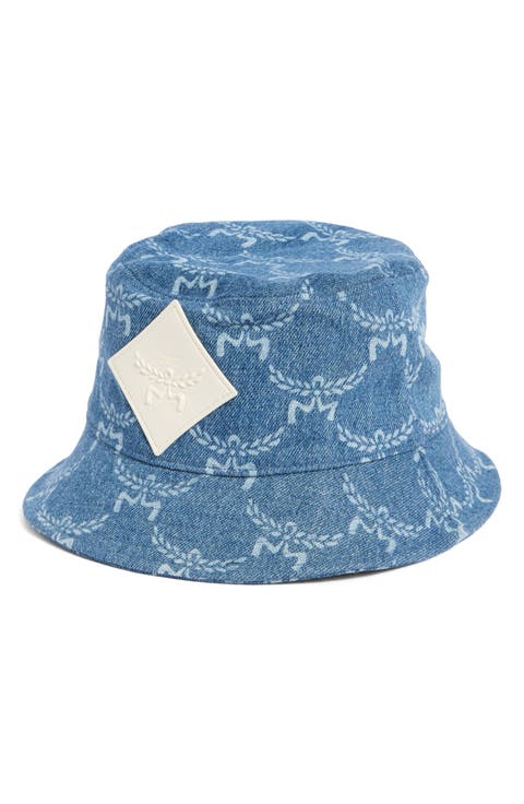 Logo Jacquard Denim Bucket Hat