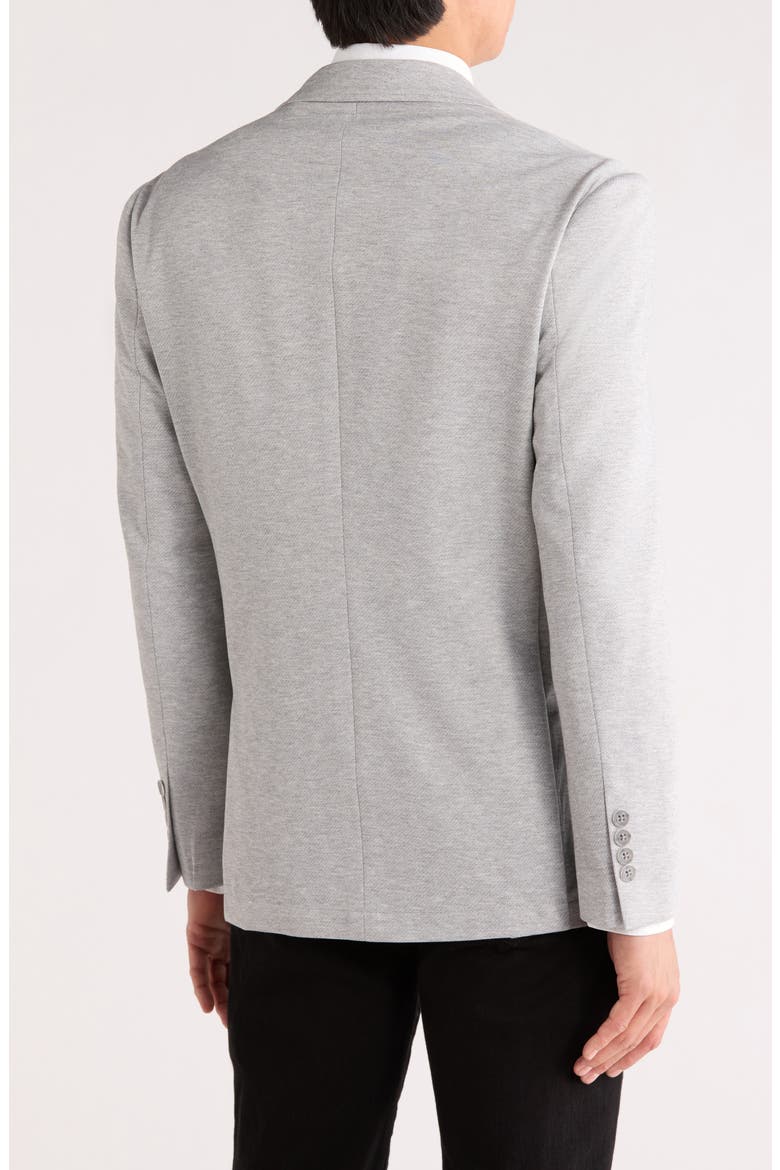 Twill Knit Sport Coat, Alternate, color, GREY