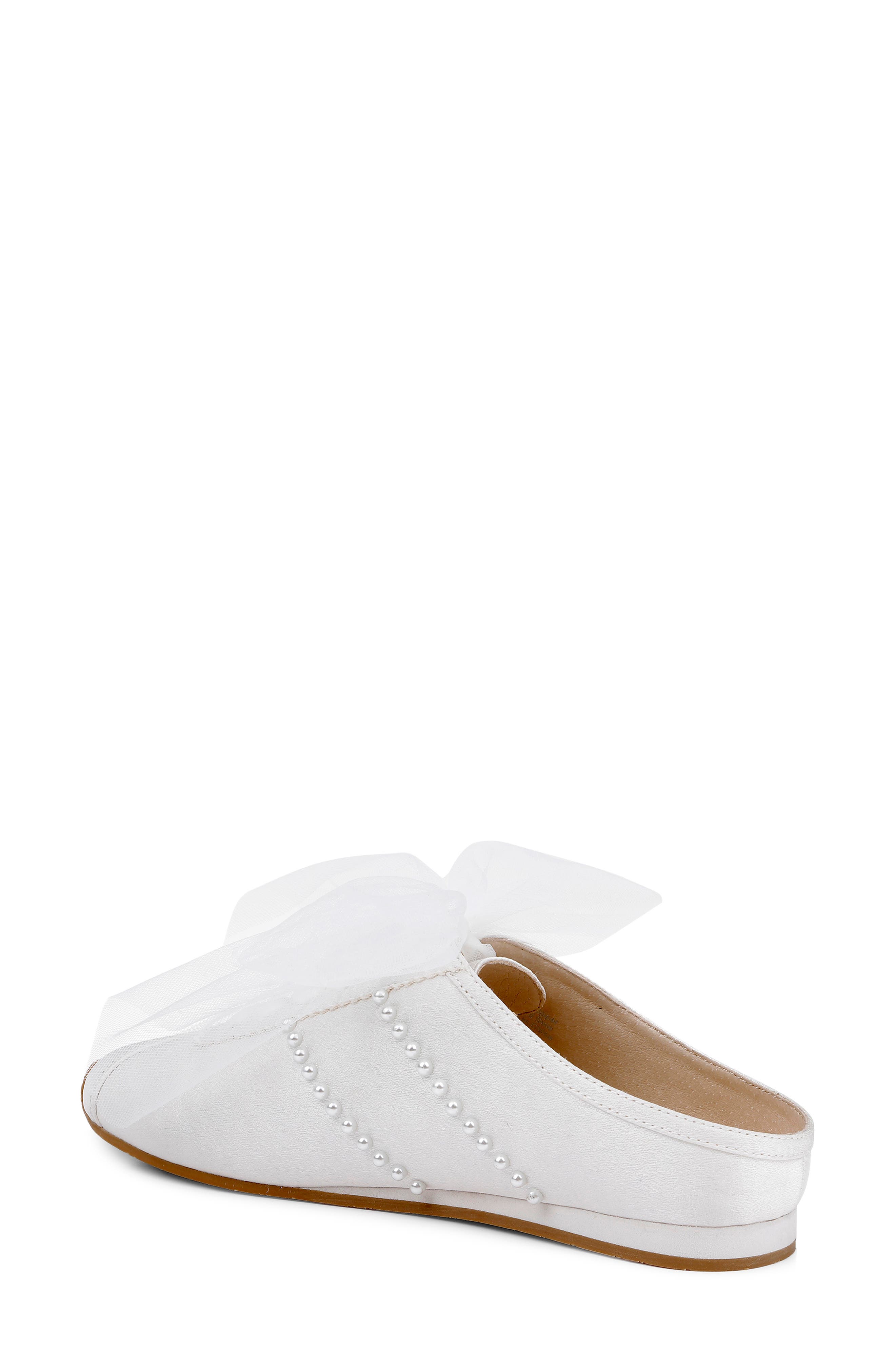 Badgley Mischka Collection Willy Mule Sneaker, Alternate, color, White Crepe