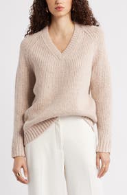 Nordstrom Sparkle V-Neck Sweater