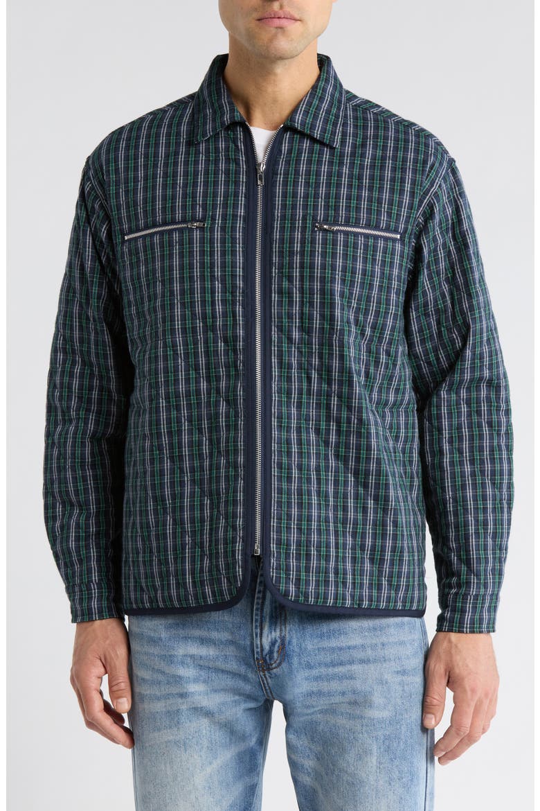 Daybreak Quilted Shirt Jacket, Alternate, color, NAVY