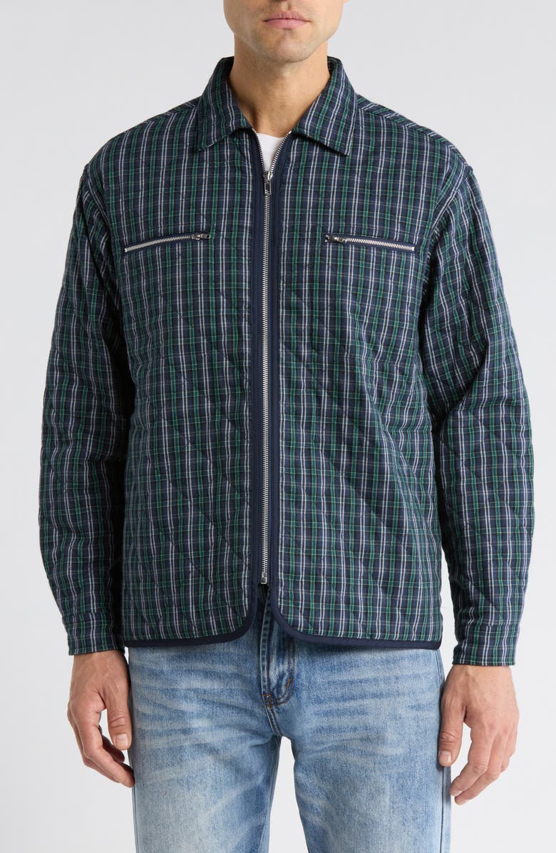 925 Originals Daybreak Quilted Shirt Jacket, Alternate, color, Navy