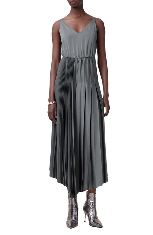 ALLSAINTS ALLSAINTS ADRIANA ASYMMETRIC PLEATED DRESS AND SWEATER SET