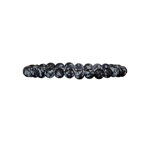 Jan Leslie 6mm Semiprecious Gemstone Beaded Elastic Bracelet In Multi