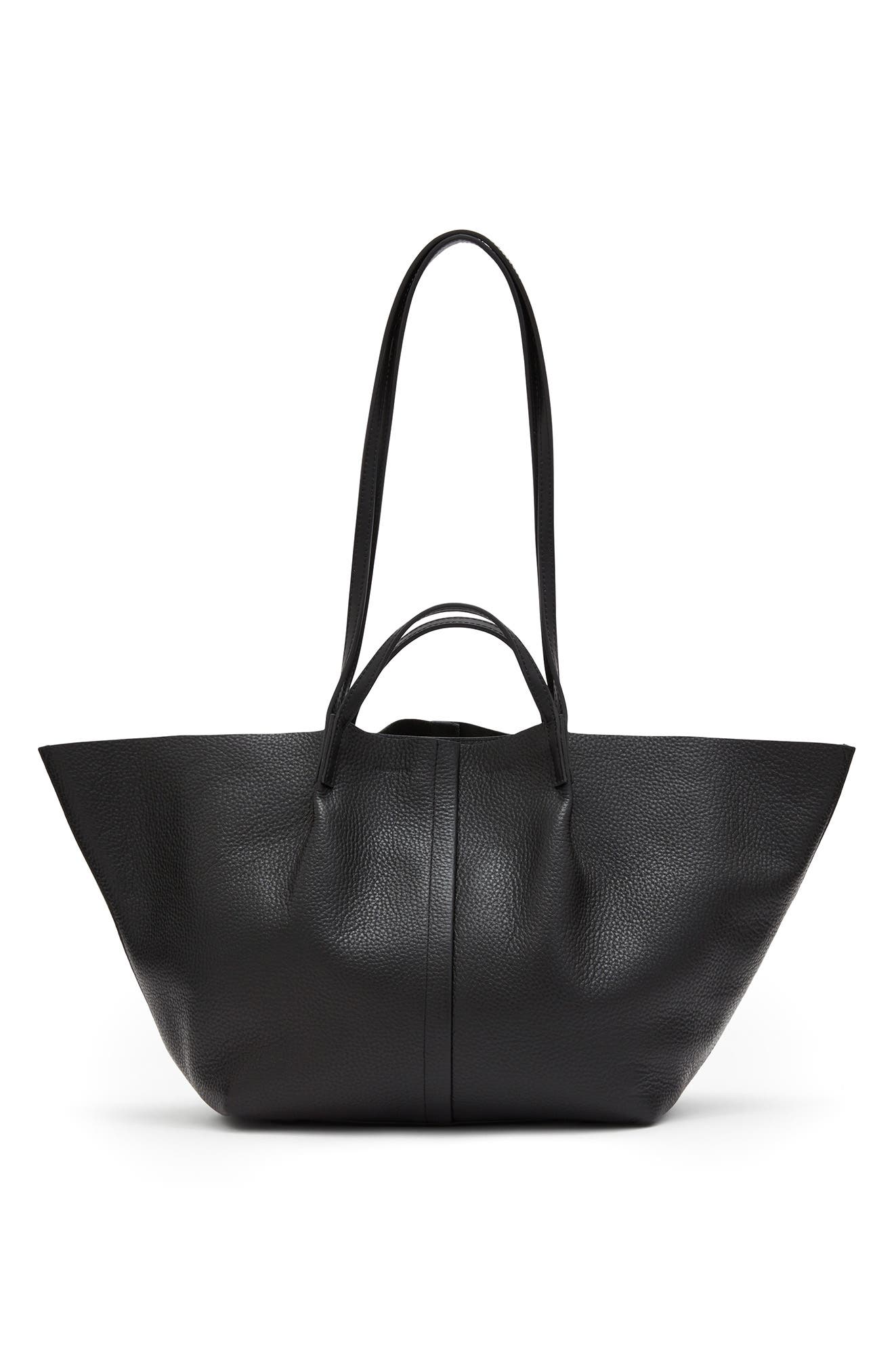 AllSaints Odette East/West Leather Tote, Alternate, color, 