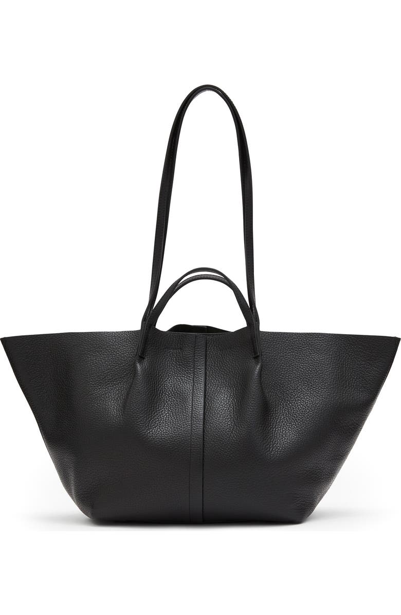 AllSaints Odette East/West Leather Tote, Alternate, color,