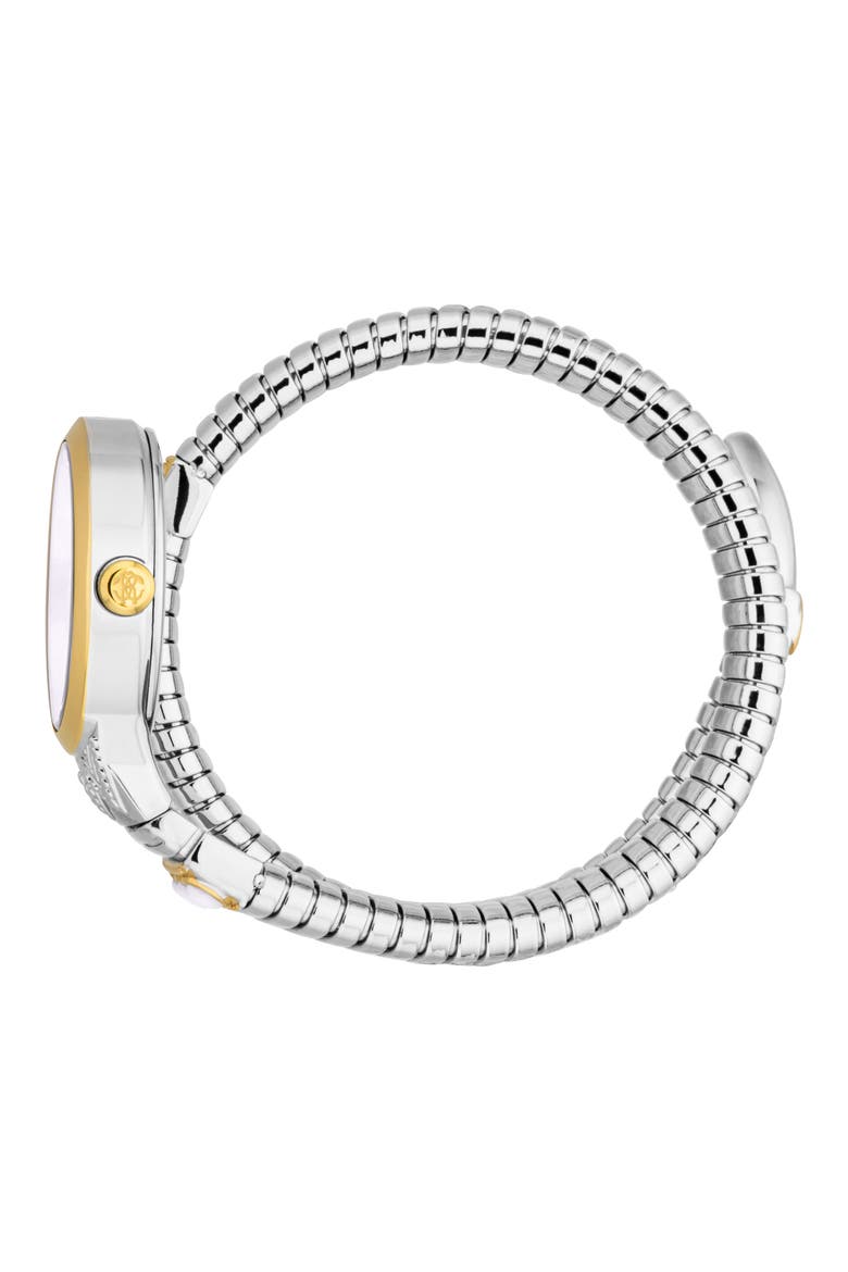 Serpente Ornato Snake Wraparound Bracelet Watch, 22.5mm x 34mm, Alternate, color, TWO TONE SILVER / GOLD