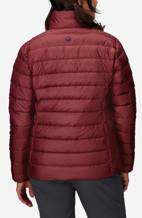 Marmot Highlander Quilted 700 Fill Power Down Puffer Jacket In Red