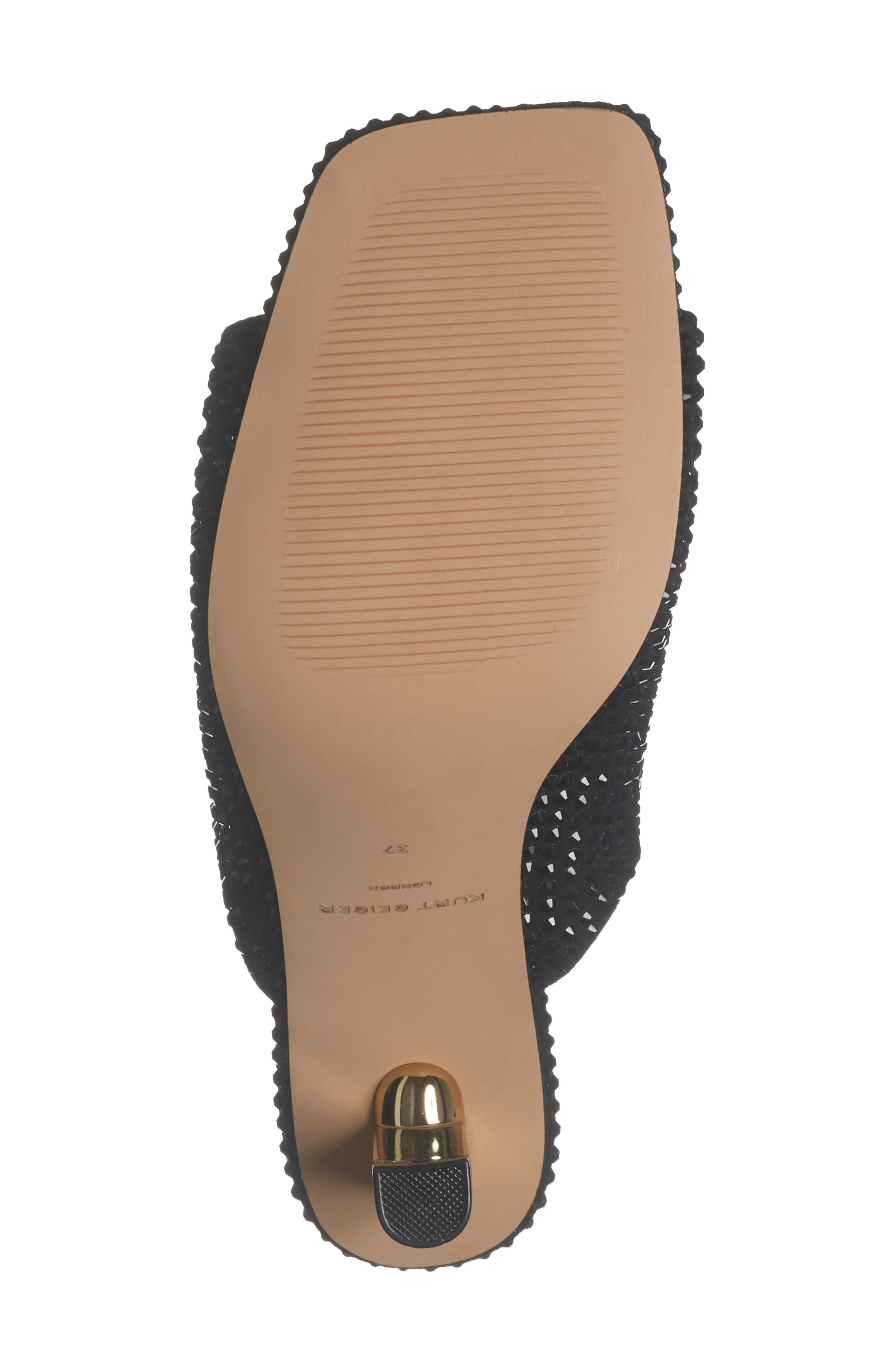 Kurt Geiger London Crystal High Mule, Alternate, color, Charcoal