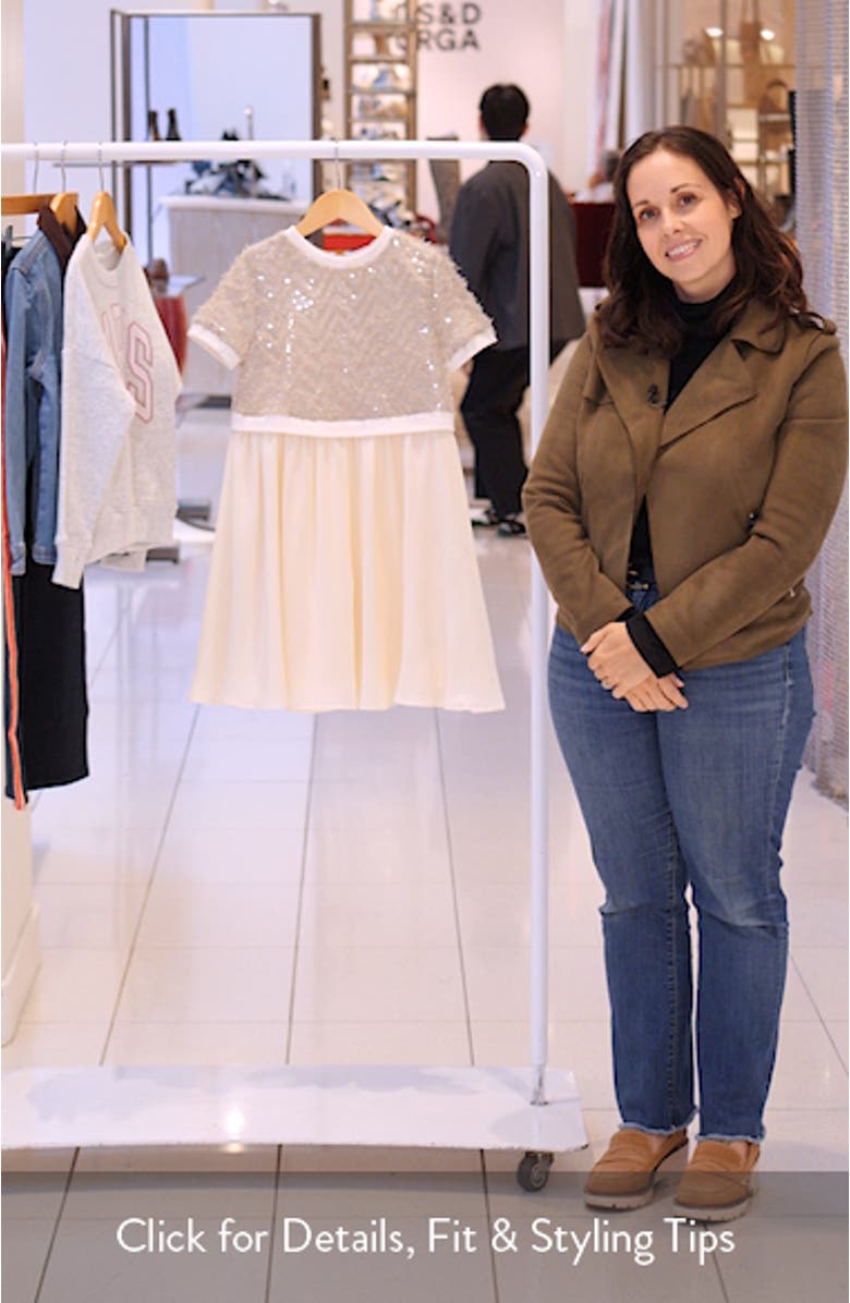 Kids' Bee Sequin Bodice Party Dress, sales video thumbnail