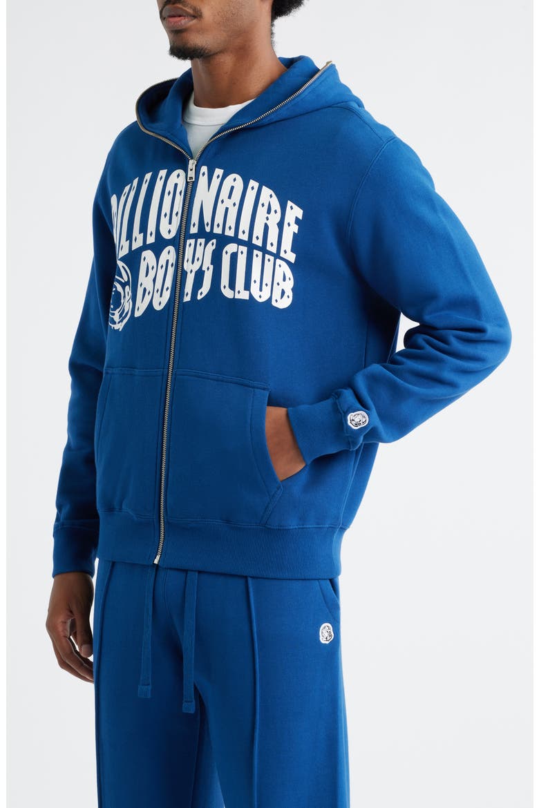 Curve Graphic Zip Hoodie, Alternate, color, NAVY