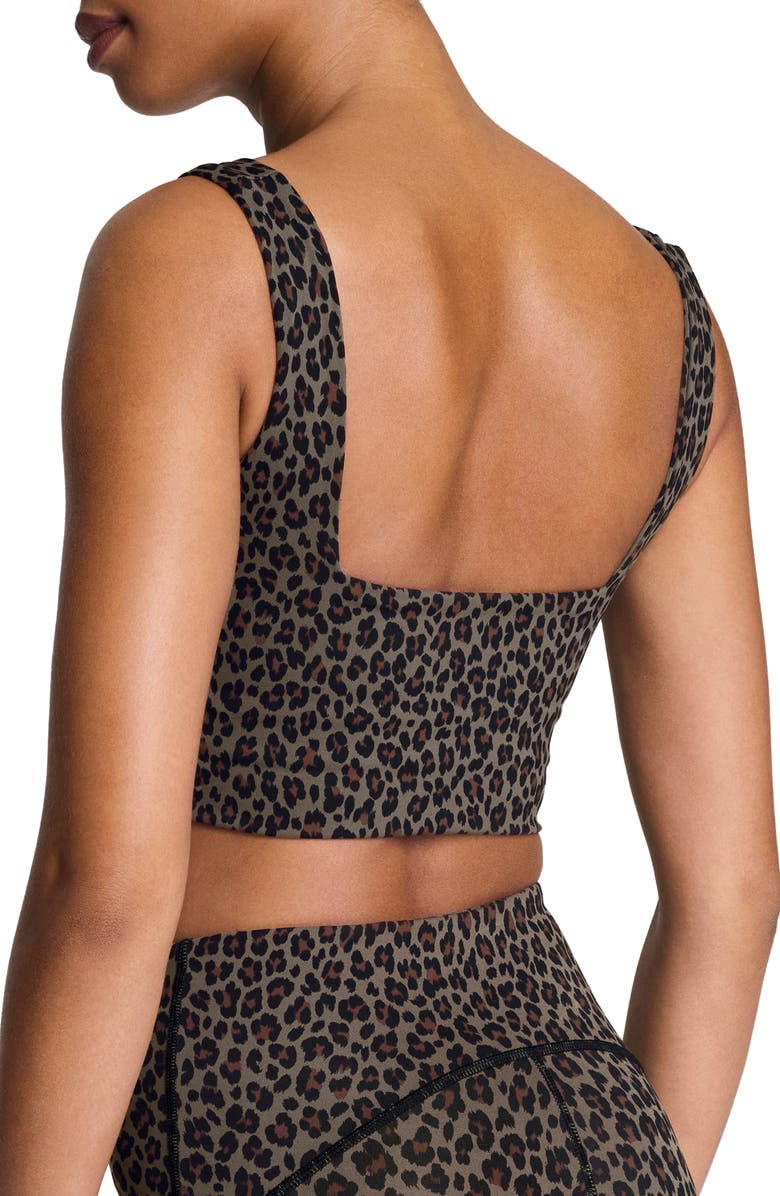 SPANX<sup>®</sup> Get Moving Leopard Print Crop Tank, Alternate, color, Multi