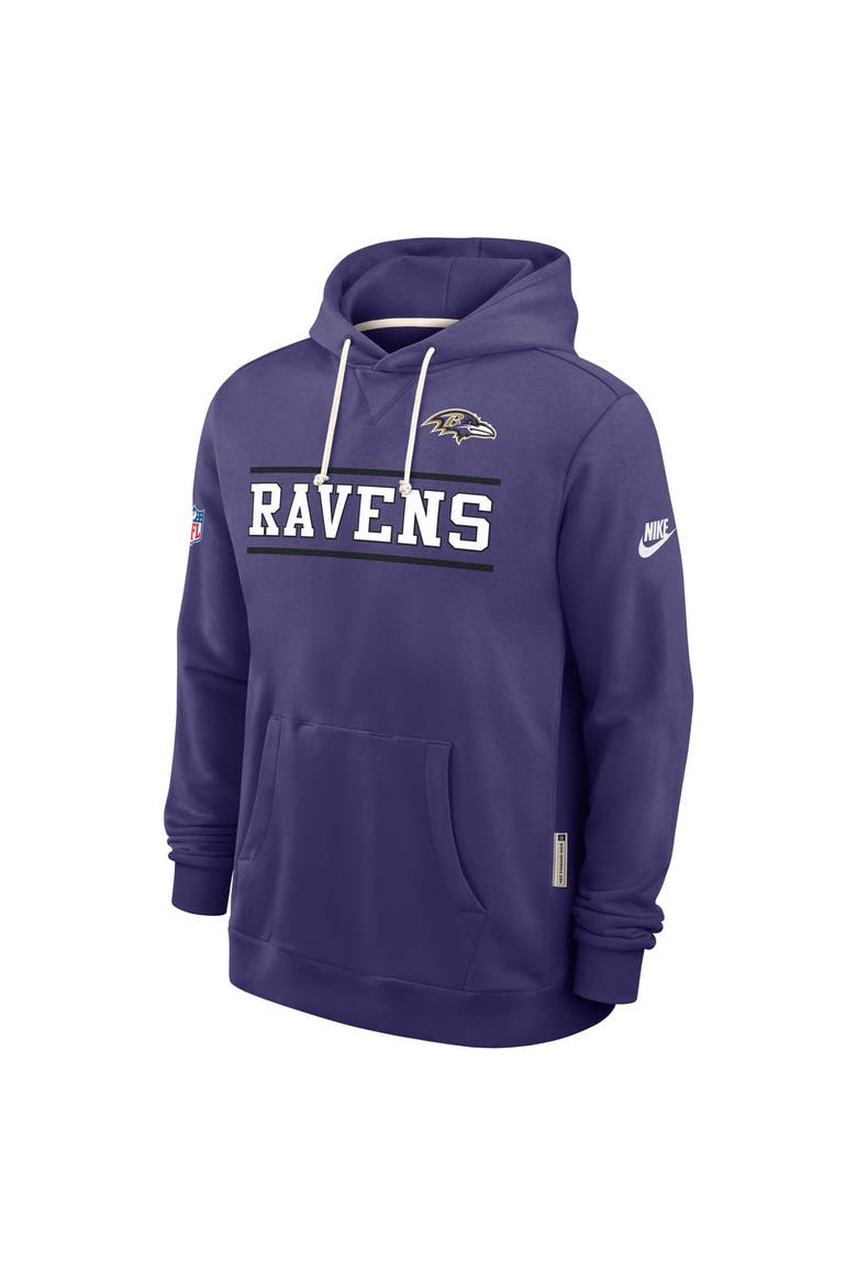 Men's Nike Purple Baltimore Ravens Standard Issue Replay Officials Alternate Dri-FIT Hoodie, Alternate, color, Purple