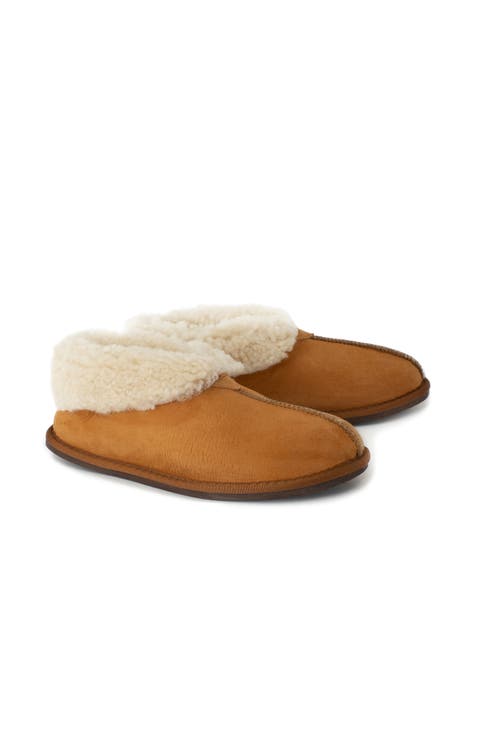 British Shearling Bootee Slippers