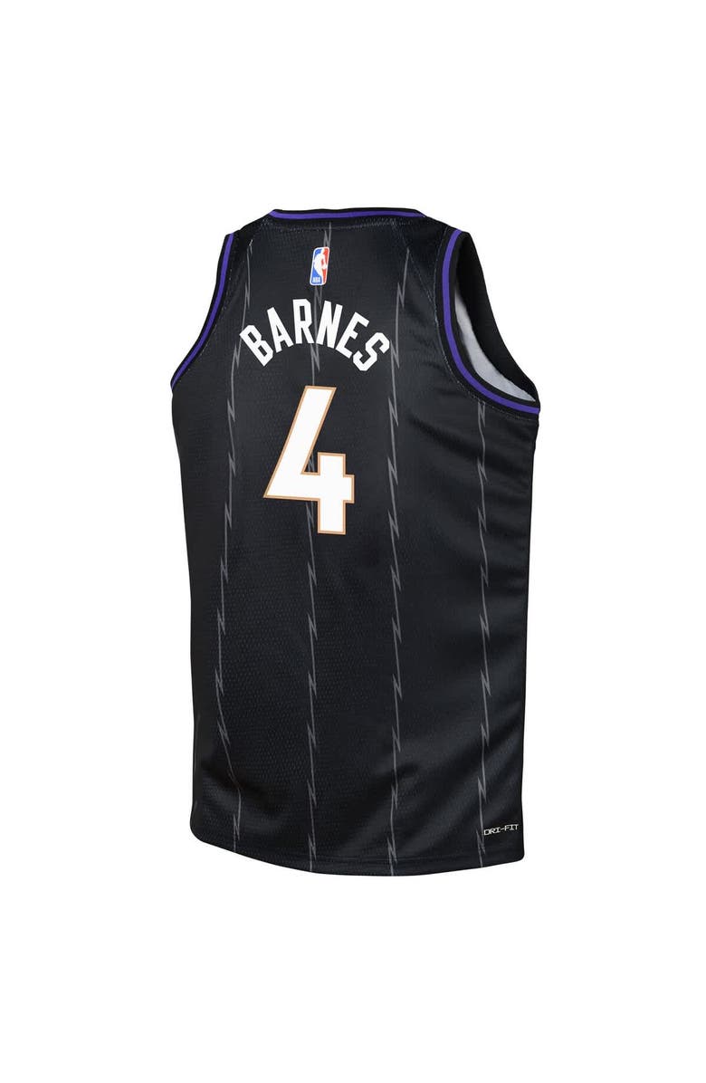 Nike Youth Nike Scottie Barnes Black Toronto Raptors 2024/25 Swingman Player Jersey - City Edition, Alternate, color, 