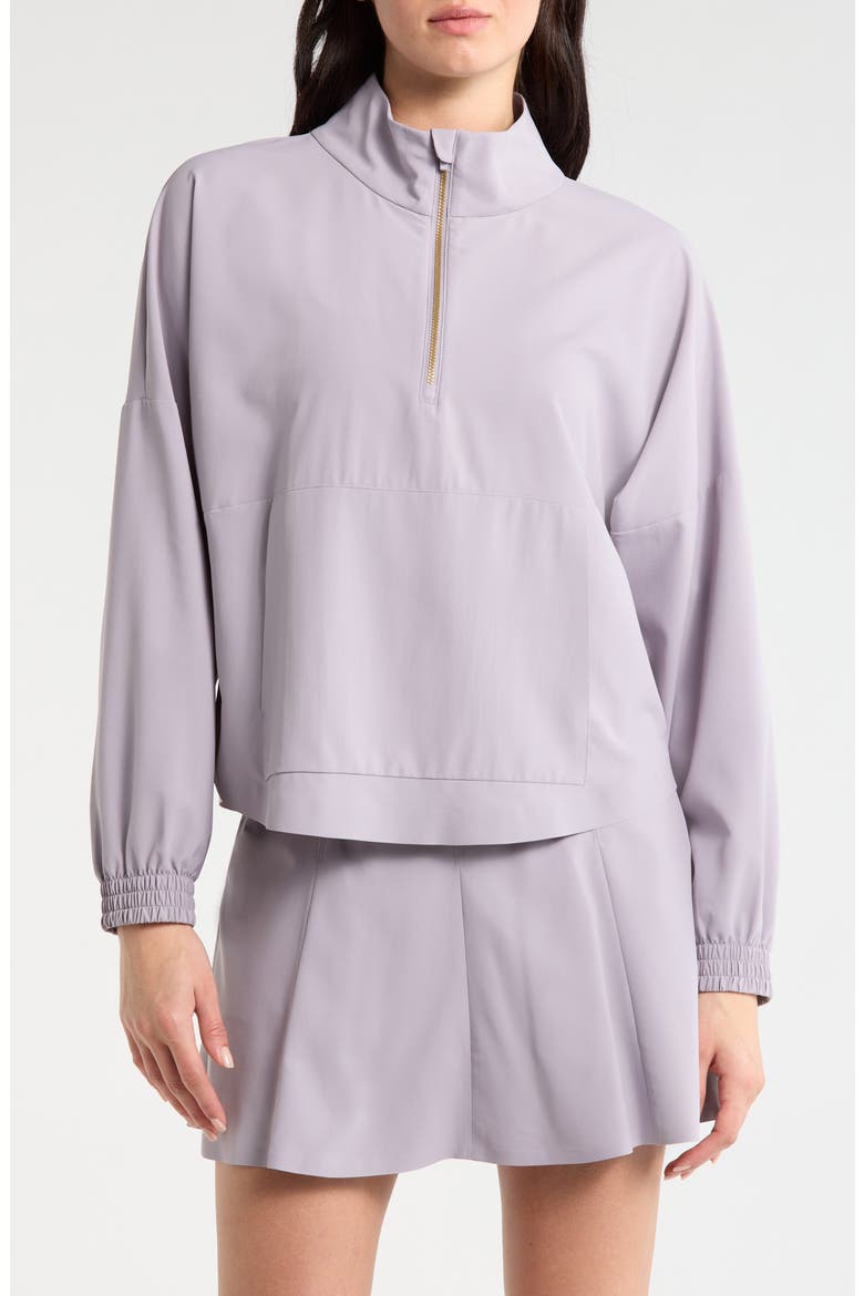 Mirage Water-Repellent Half-Zip Jacket, Alternate, color, PURPLE SMOKE