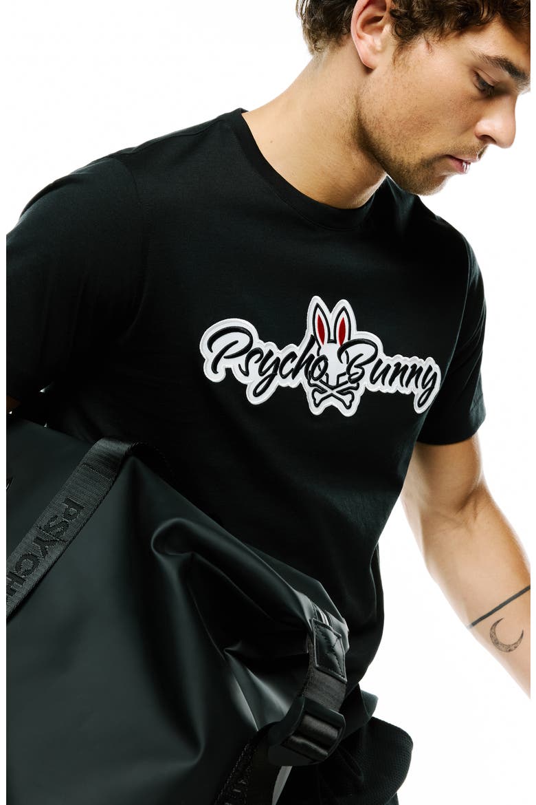 Jaydon Wordmark Pima Cotton T-Shirt, Alternate, color, BLACK