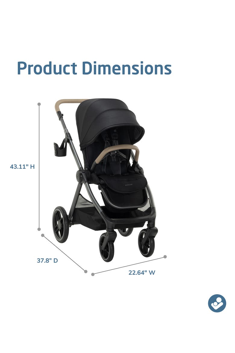 Oxford Modular Stroller, Alternate, color, BLACK
