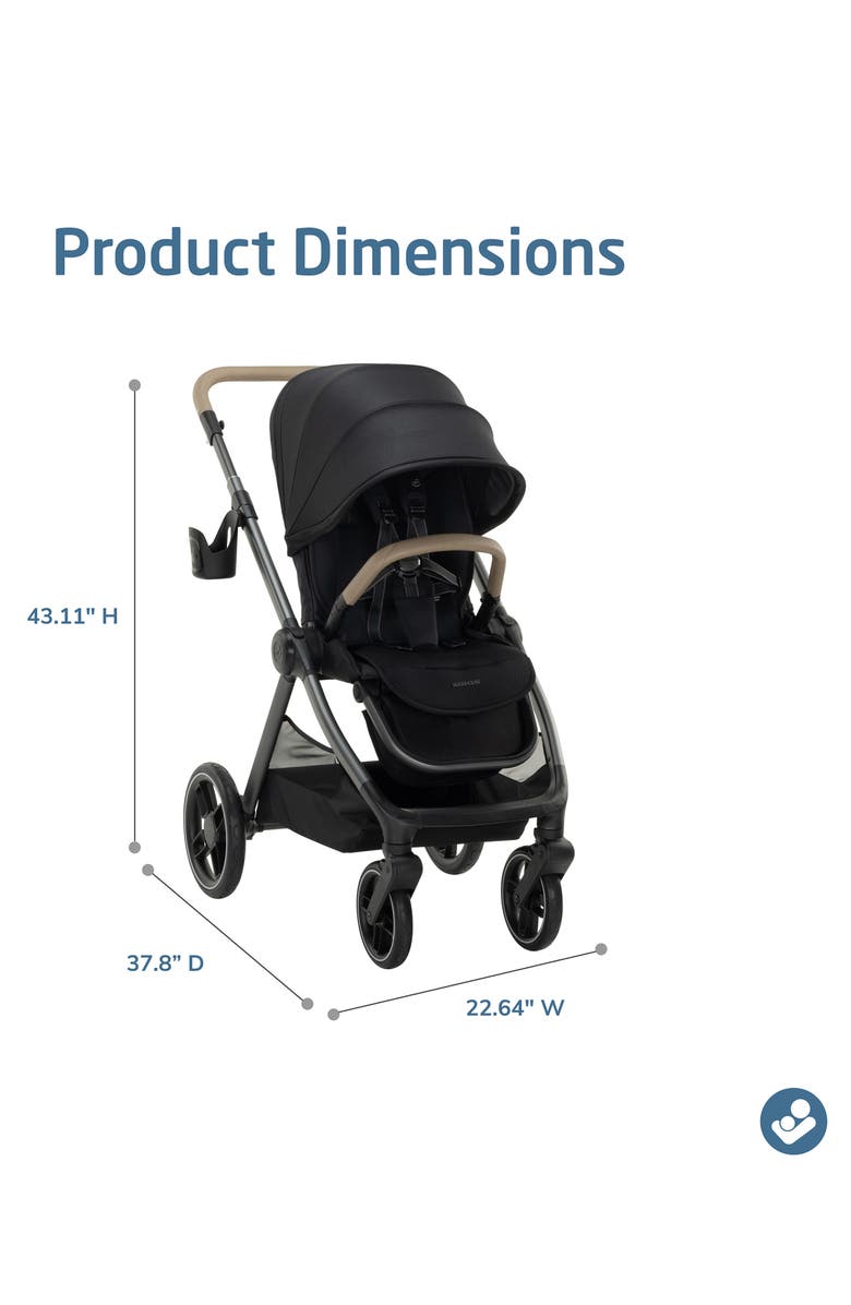 Maxi-Cosi<sup>®</sup> Oxford Modular Stroller, Alternate, color, Black