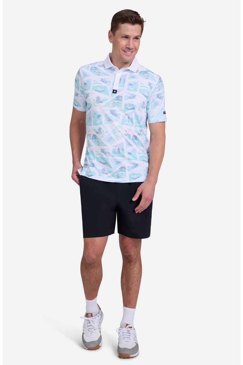 Core Performance Golf Polo, Alternate, color, WHITE CAPS WELCOME