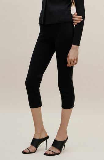 Cotton Knit Capri Pants