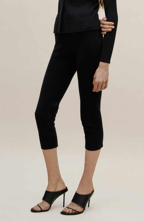 Cotton Knit Capri Pants