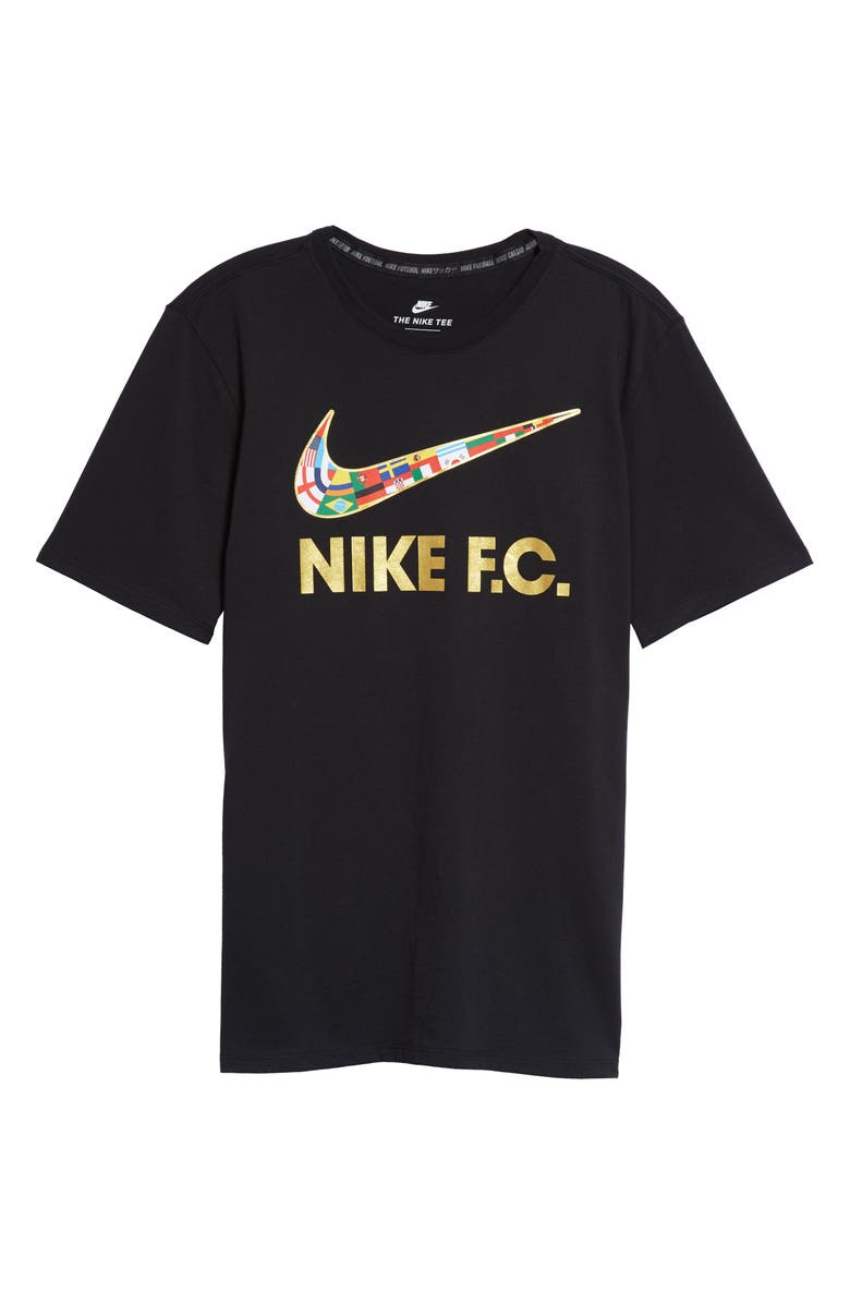 Nike F.C. Swoosh Flag Graphic T-Shirt, Alternate, color,