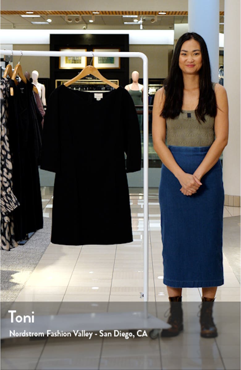 Boat Neck Minidress, sales video thumbnail