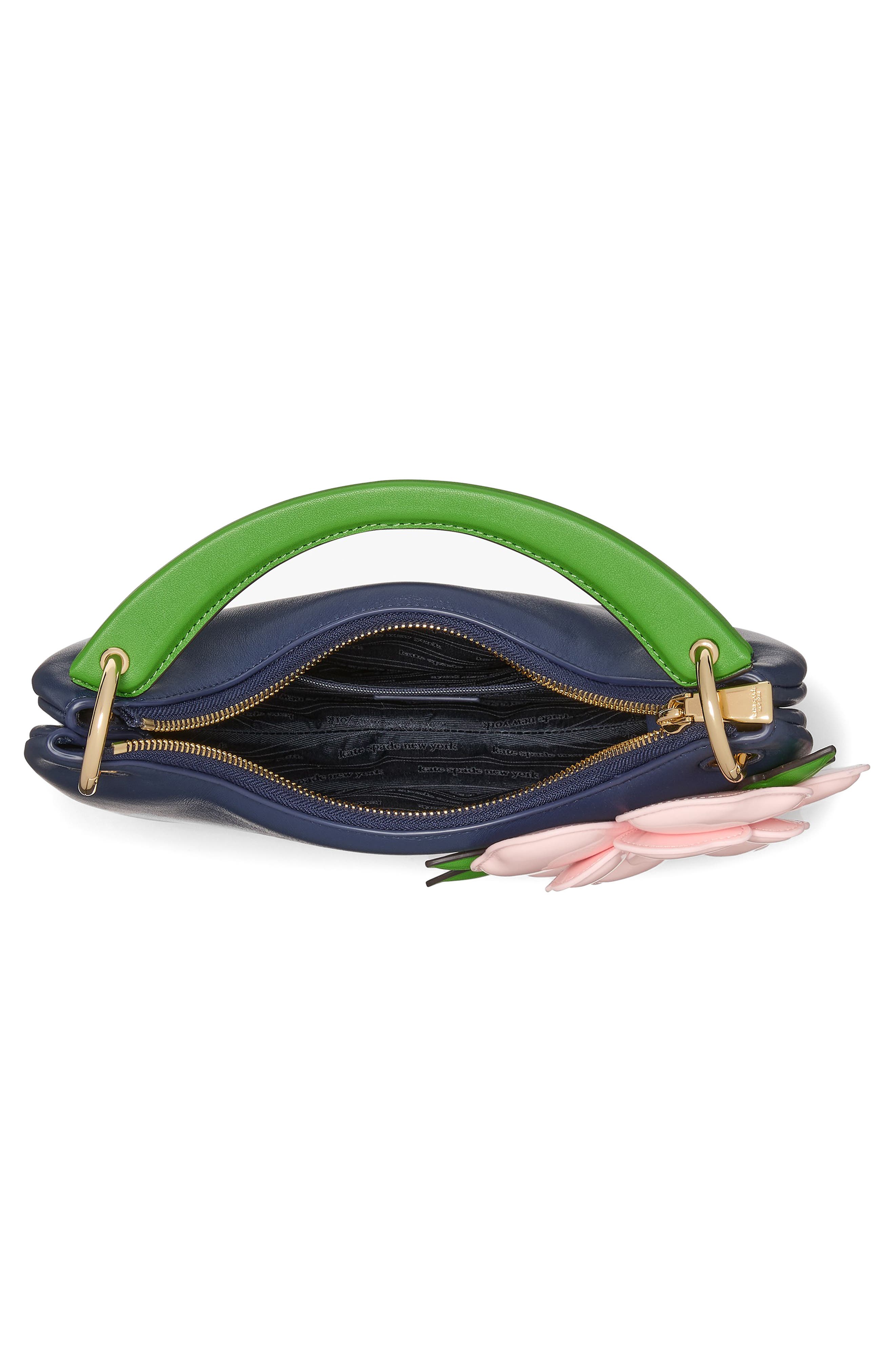 Kate Spade New York expo floral leather shoulder bag, Alternate, color, 