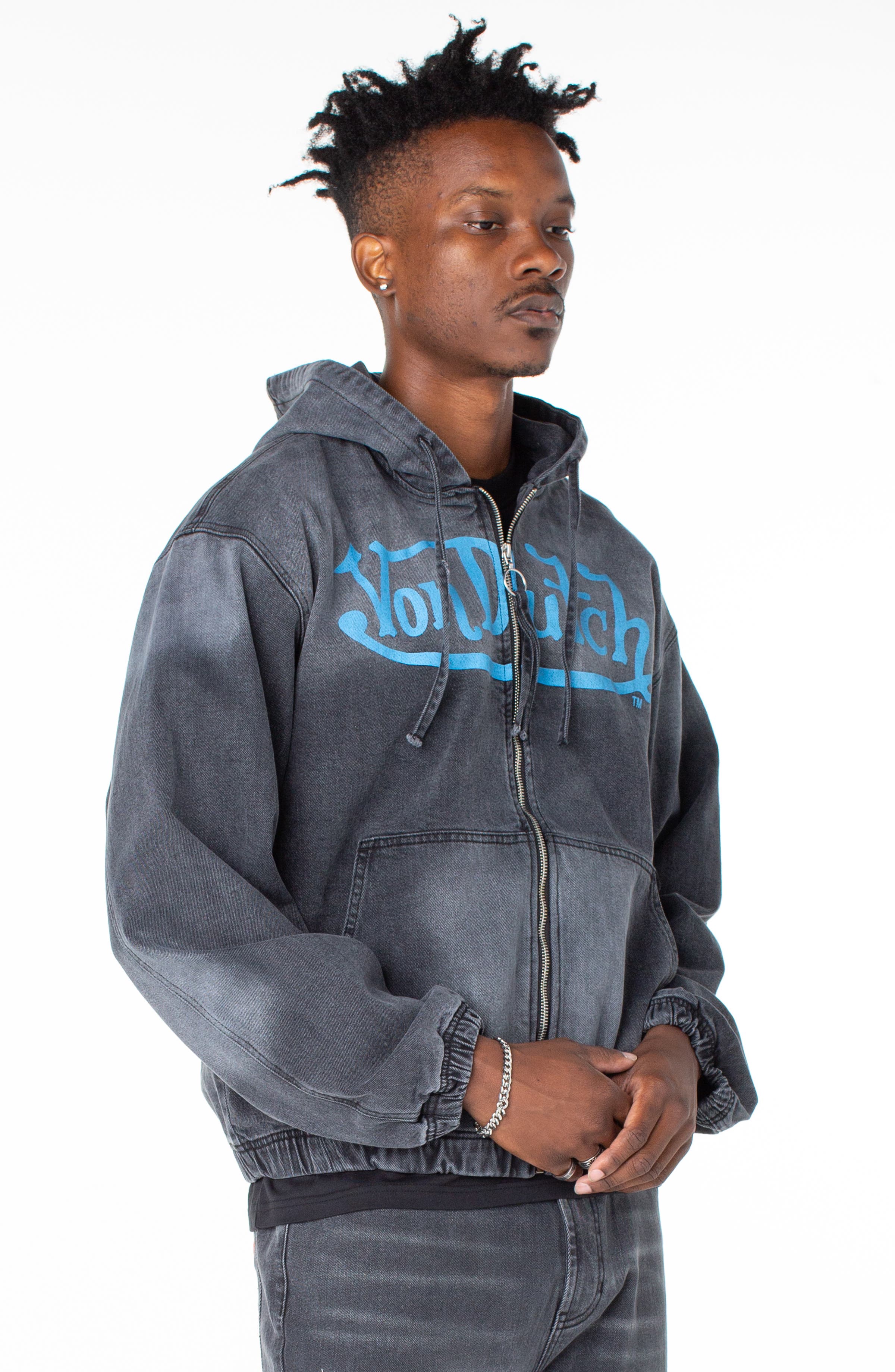 トップス VIAVANDA DISTORTION HOODIE TANK TOP Invader Patch Acid Zip Up Hoodie Jacket (Men) | Nordstrom