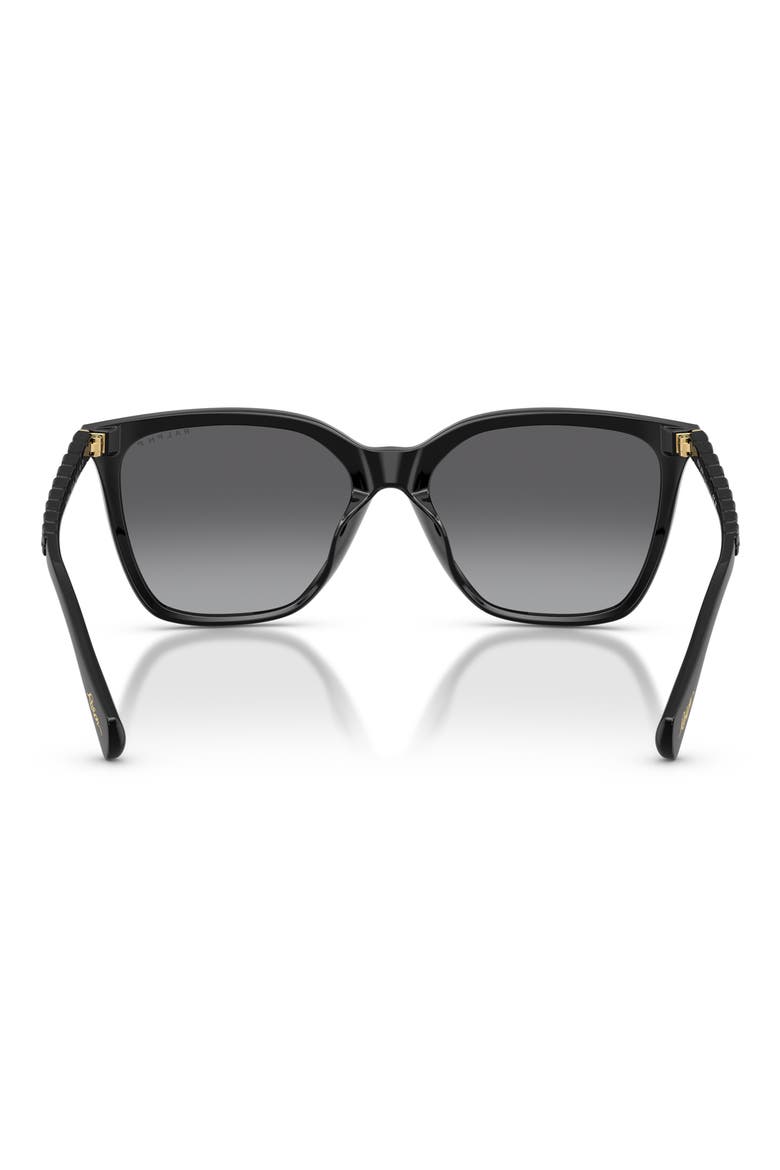 RA5328U 56mm Polarized Gradient Square Sunglasses, Alternate, color, BLACK / GREY GRADIENT POLAR