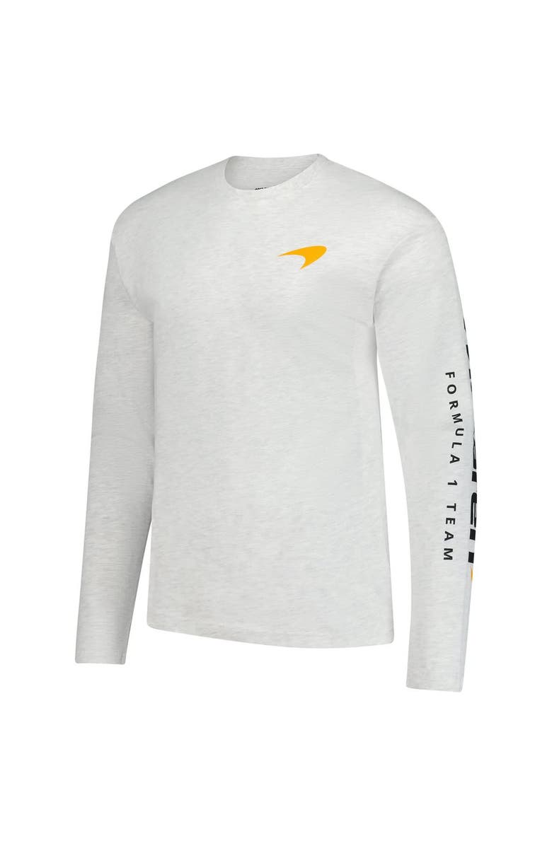 Outerstuff Men's Heather Gray McLaren F1 Team Outlined Car Long Sleeve T-Shirt, Alternate, color,