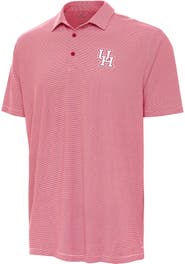 ANTIGUA Men's Antigua Red Houston Cougars Twine Polo