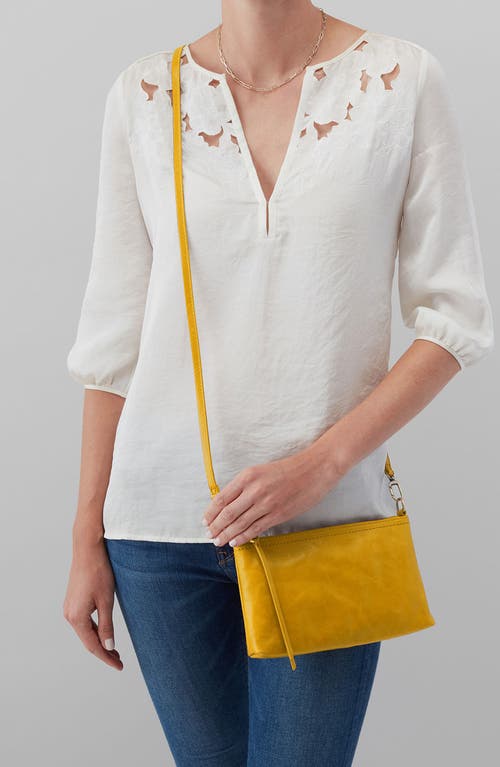 Hobo Darcy Convertible Leather Crossbody Bag In Yellow