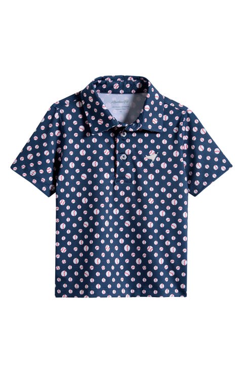 Kids' Baseball Print Polo (Toddler & Little Kid)