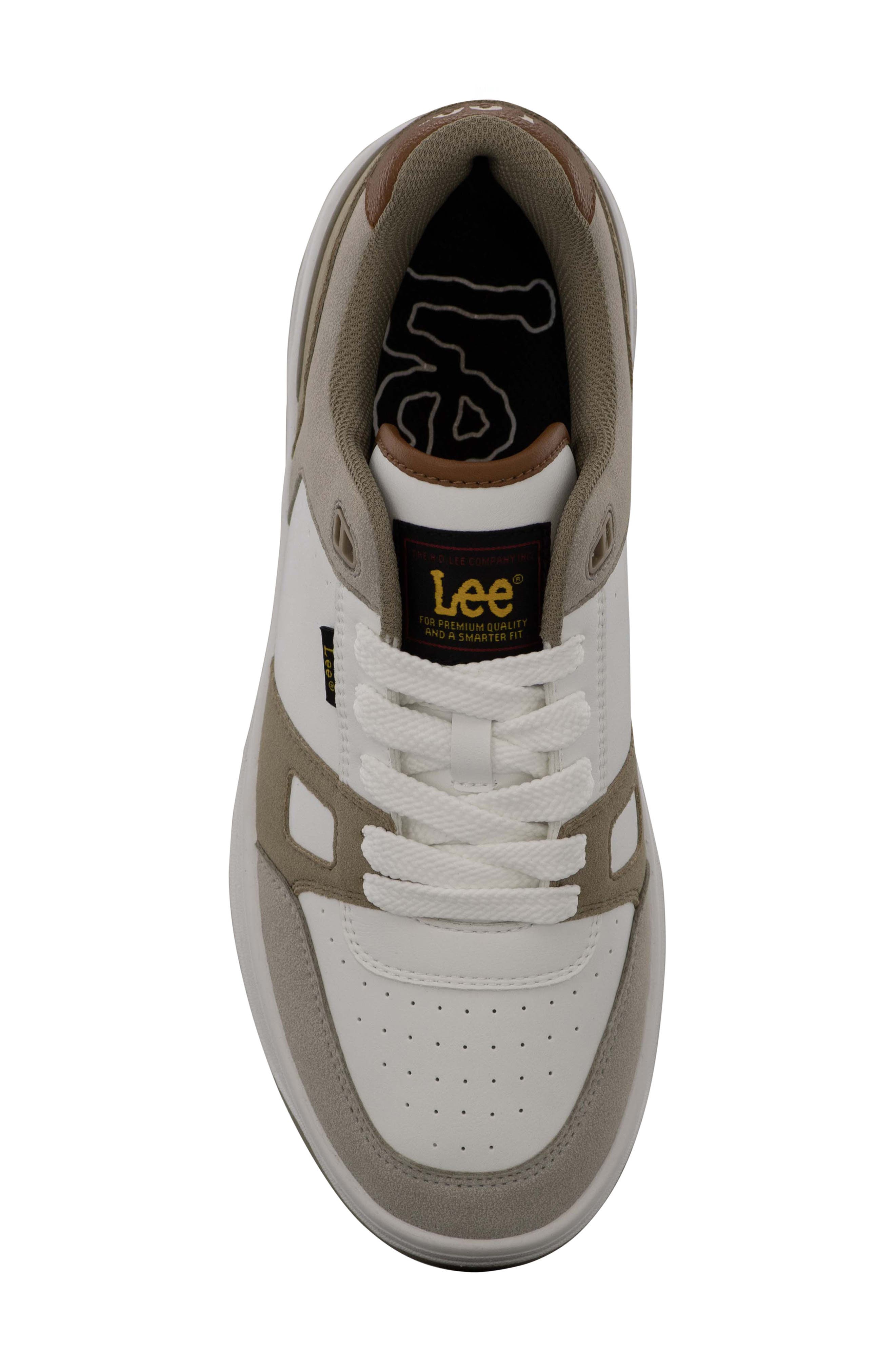 Lee Cortland Low Top Sneaker, Alternate, color, Winter White/ Pebble/ Tan