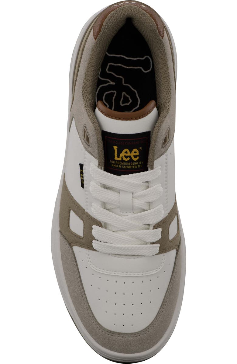 Lee Cortland Low Top Sneaker, Alternate, color, Winter White/ Pebble/ Tan