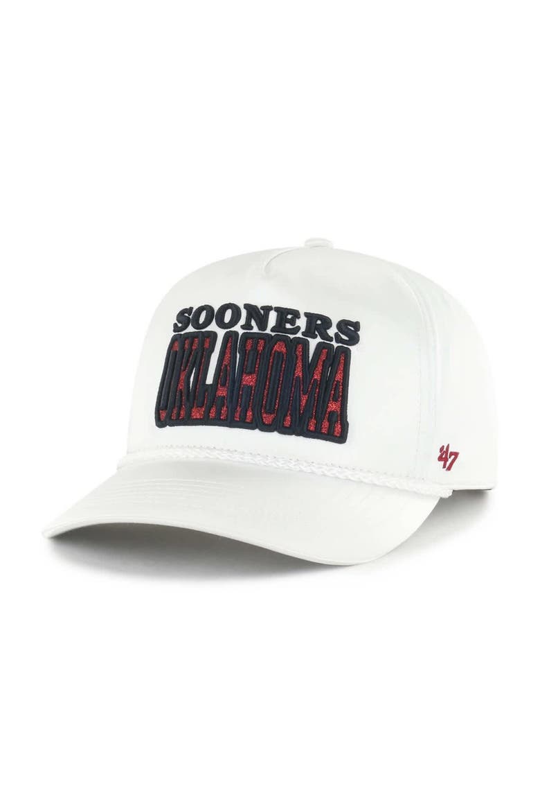 Women's '47 White Oklahoma Sooners Outspoken Hitch Adjustable Hat, Alternate, color, White