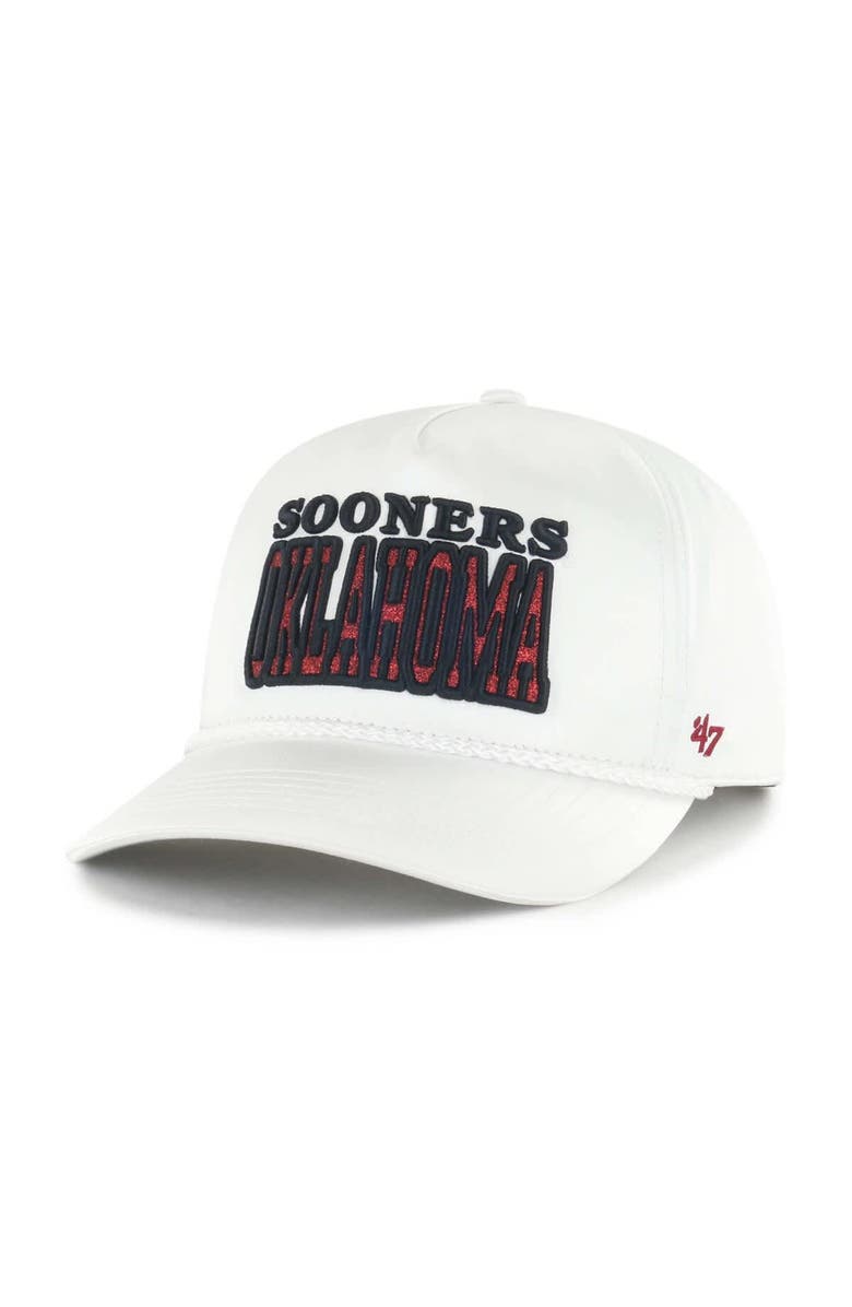'47 Women's '47 White Oklahoma Sooners Outspoken Hitch Adjustable Hat, Alternate, color, White