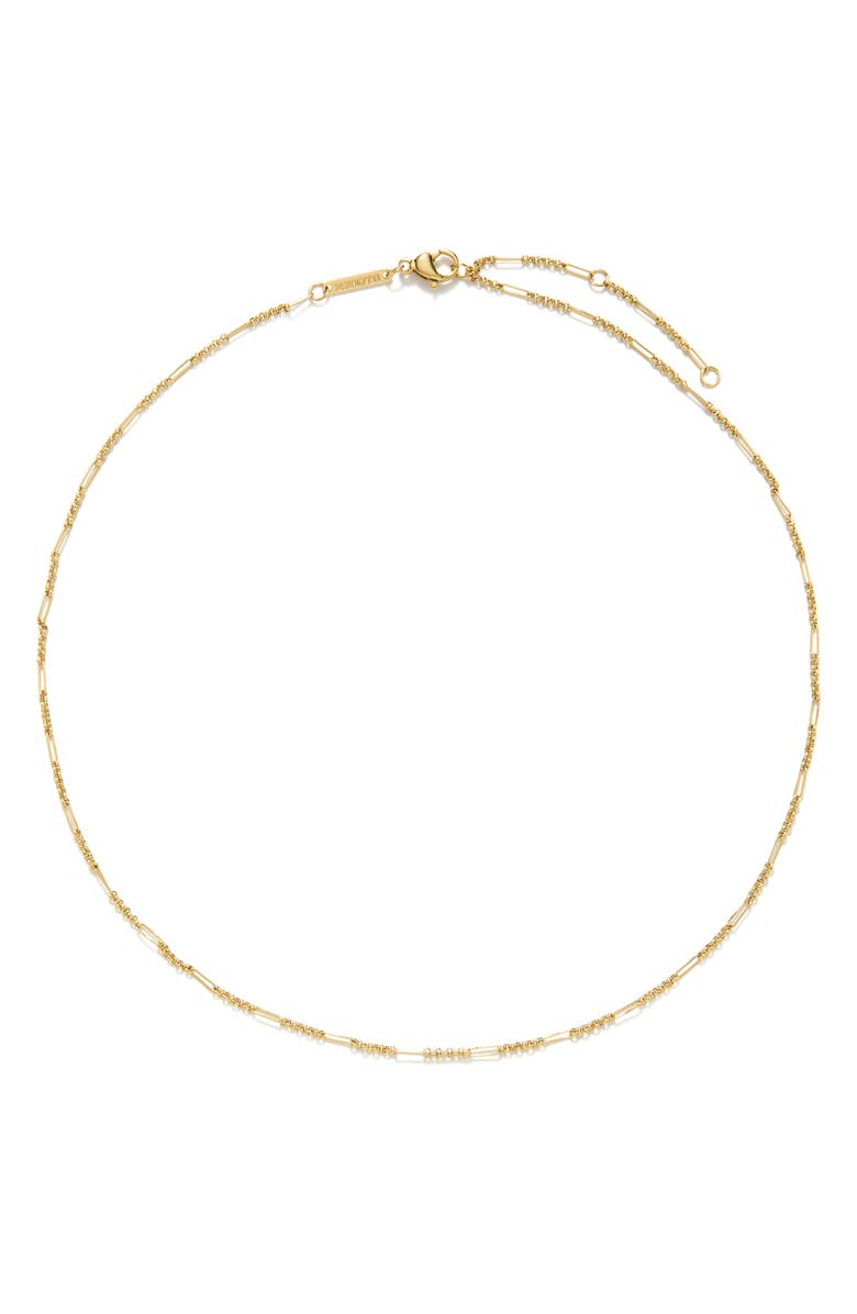 D.LOUISE Fine Figaro Chain Necklace, Main, color, Gold