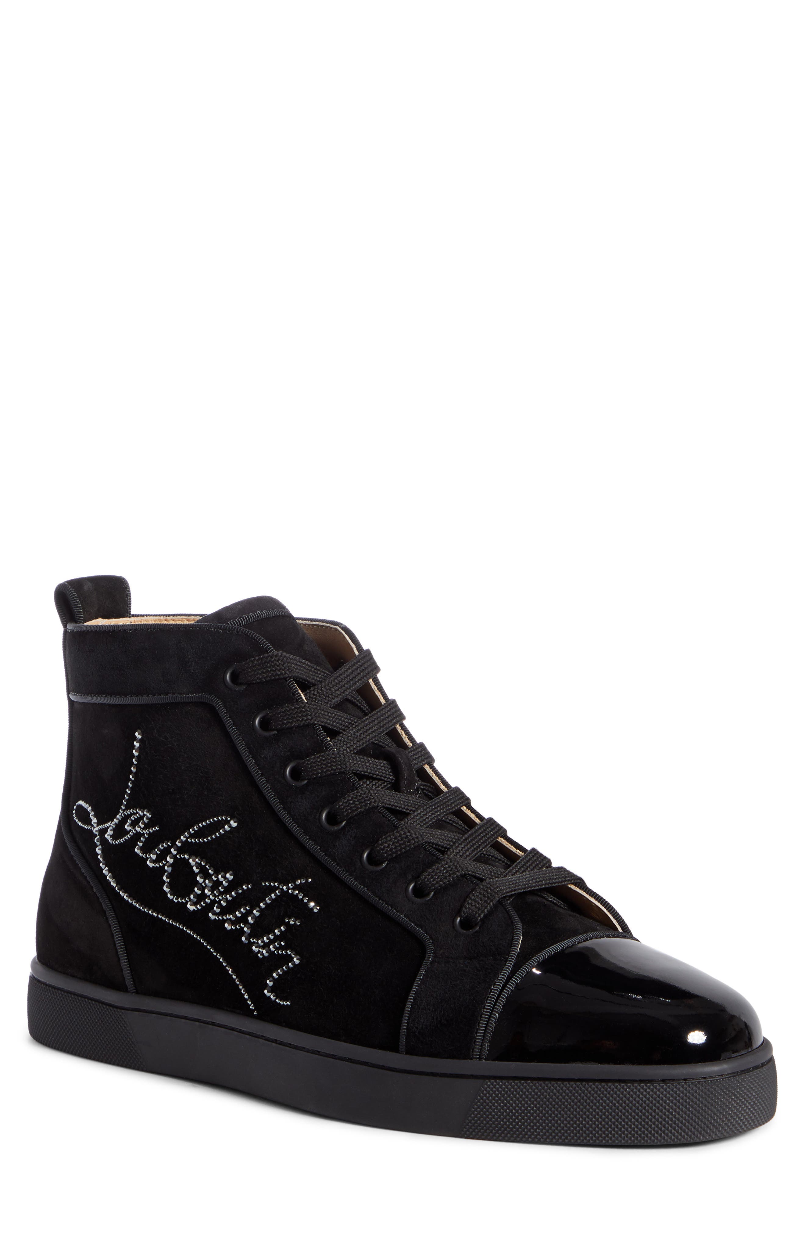 Christian Louboutin Louis Strass Sneaker, Main, color, 