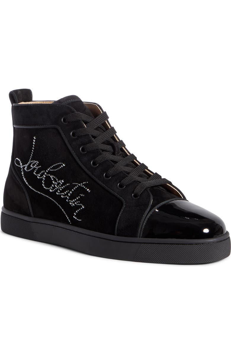 Christian Louboutin Louis Strass Sneaker, Main, color,