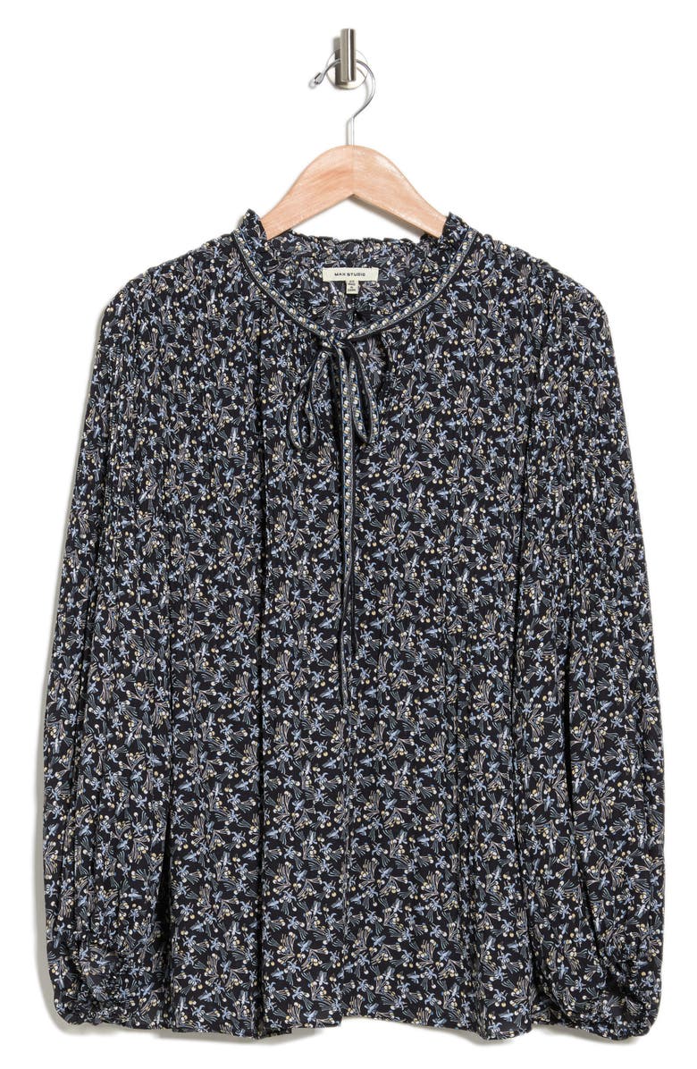 MAX STUDIO 3/4 Sleeve Printed Blouse, Alternate, color,