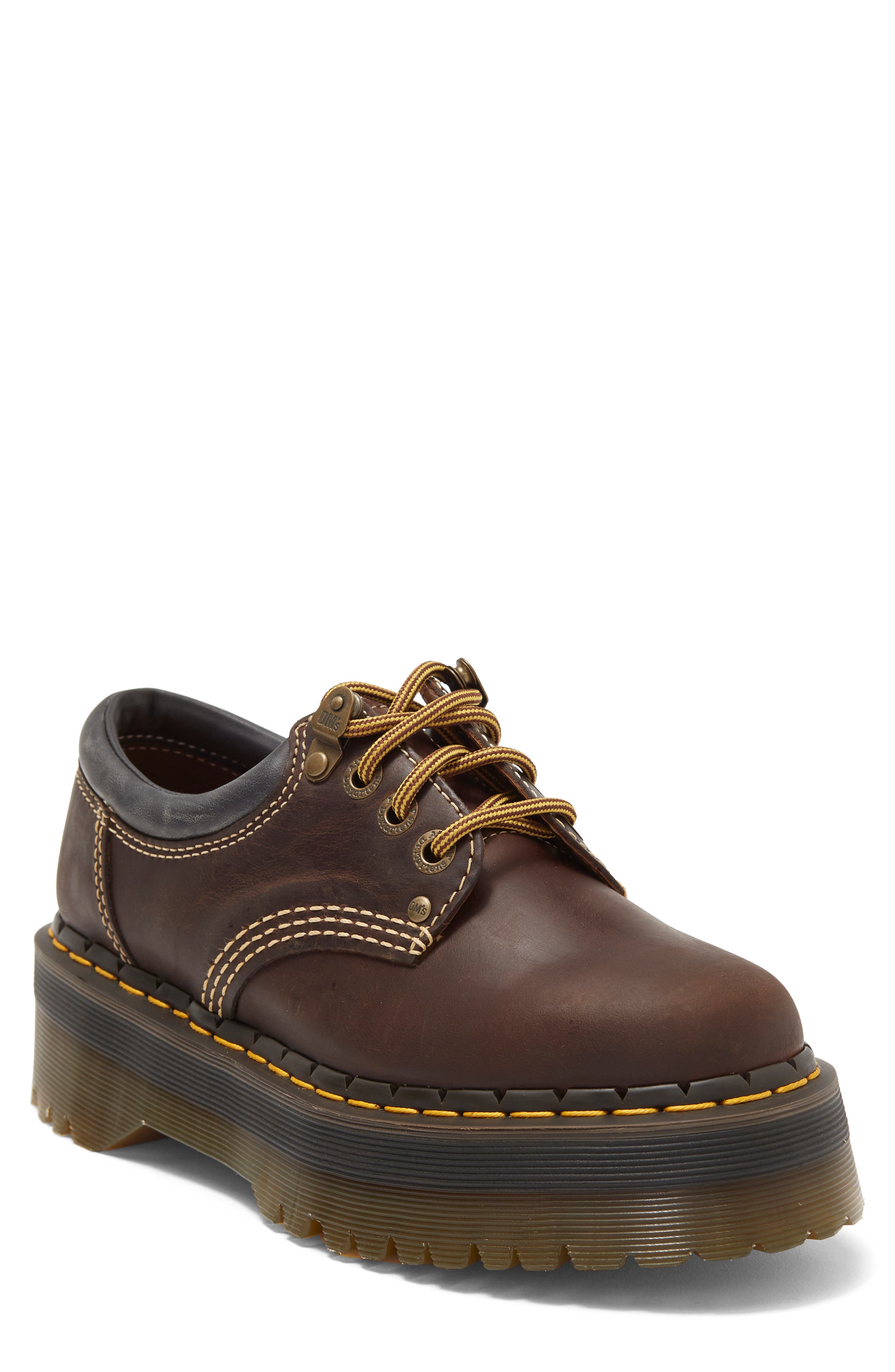 8053 Quad II Arc Platform Derby, Main, color, DARK BROWN