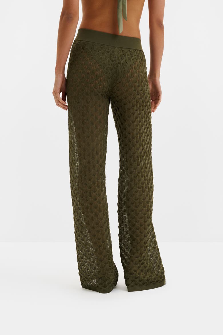 Alissa Knitted Pants, Alternate, color, Dusty Olive